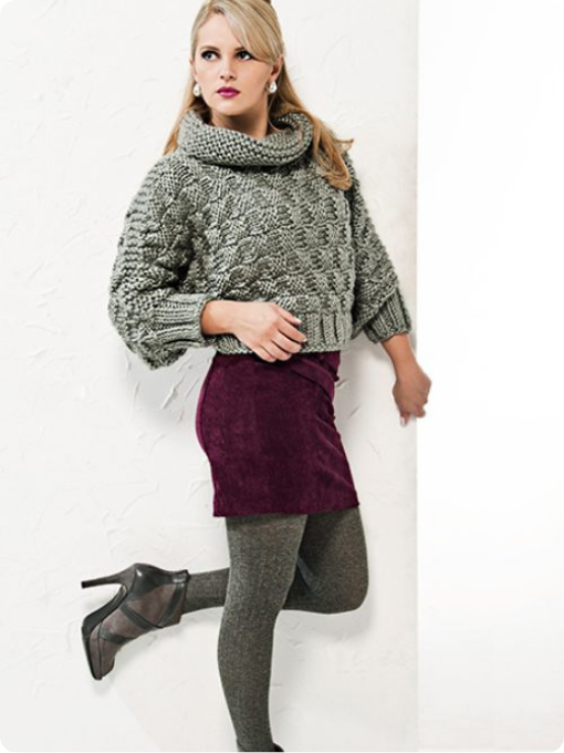 Blusa manga morcego | Tricô