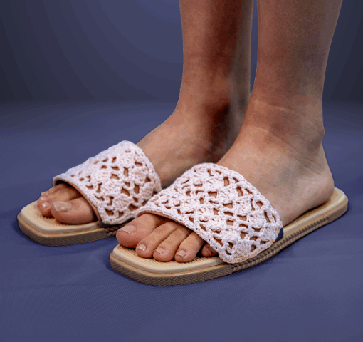 Sandalia Slide | Crochê