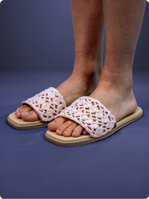Sandalia Slide | Crochê