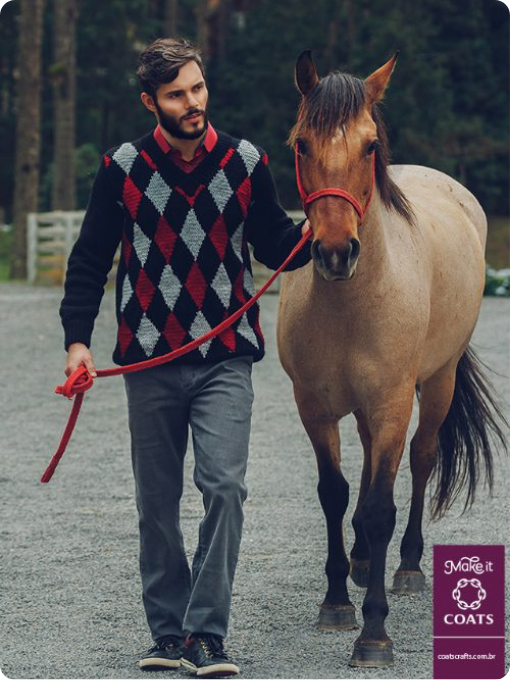 Blusa em jacquard | Tricô