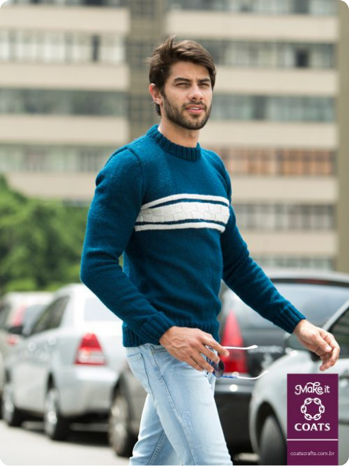 Blusa masculina | Tricô