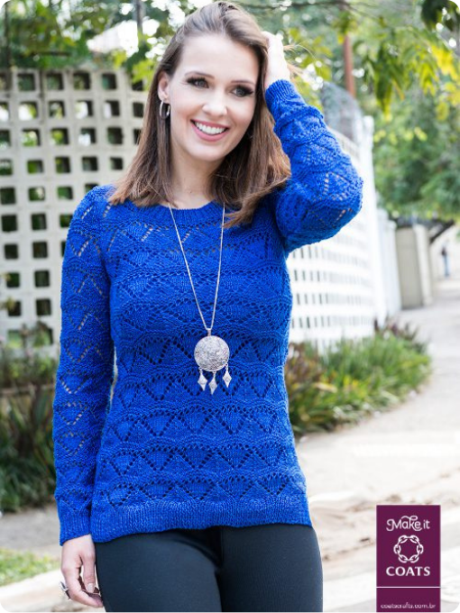 Blusa mesclada | Tricô