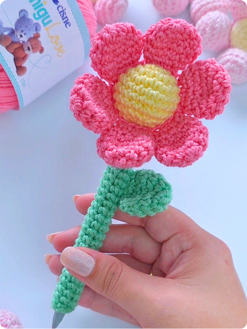 Caneta Flor | amigurumi