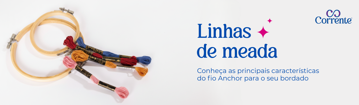 Linhas de meada: conheça as principais características do fio Anchor para o seu bordado