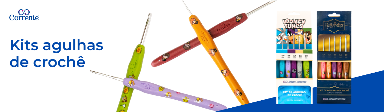 Kit agulha de crochê Harry Potter e Looney Tunes: conheça as melhores agulhas de crochê 
