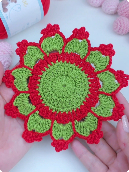 Porta Copo Natalino | Crochê