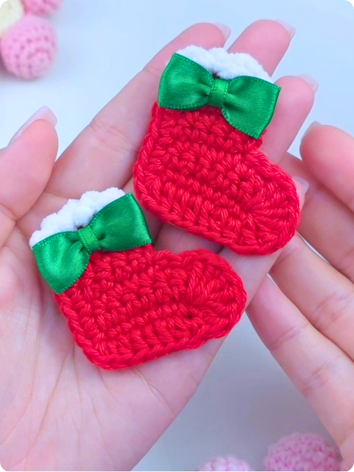 Botinha de Natal | Crochê