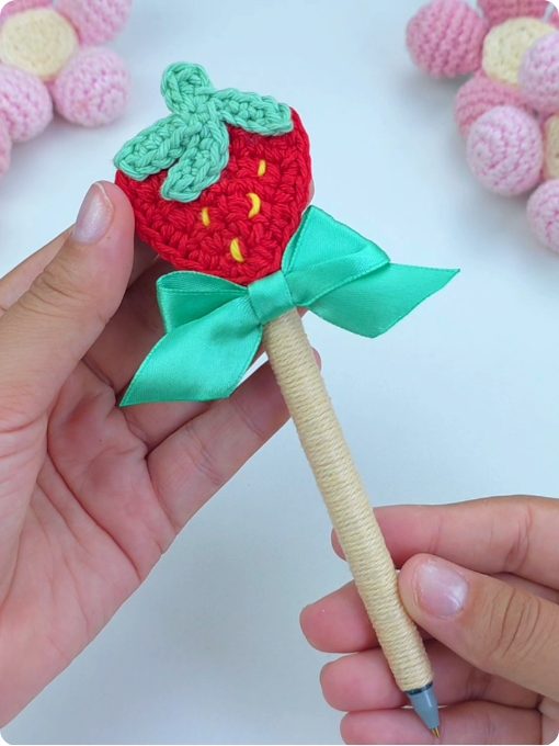 Caneta Moranguinho | Amigurumi