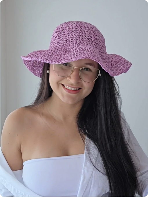 Chapéu Raffia | Crochê