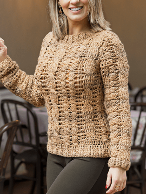 Blusa com 3 Tranças | Crochê