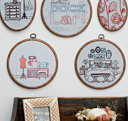 Quadrinhos Decorativos | Bordado