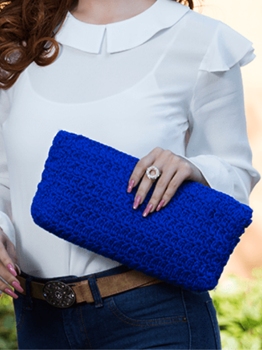 Carteira Azul | Crochê