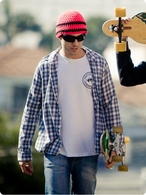 Gorro Com Duas Listras | Crochê