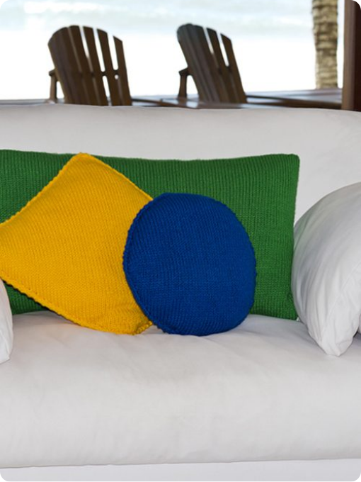Almofadas Bandeira do Brasil | Crochê