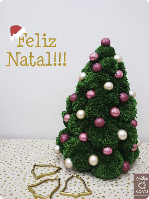 Árvore de Natal de Pompom | Crochê