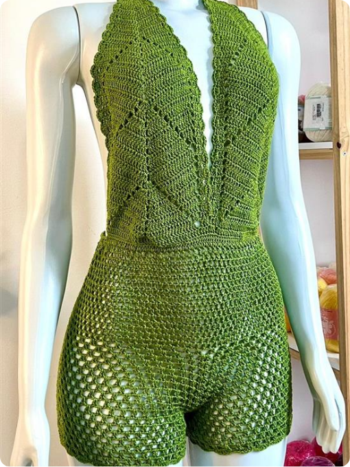 Macaquinho Frente Única | Crochê