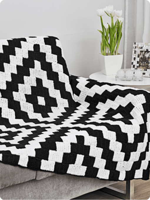 Manta de Squares | Crochê