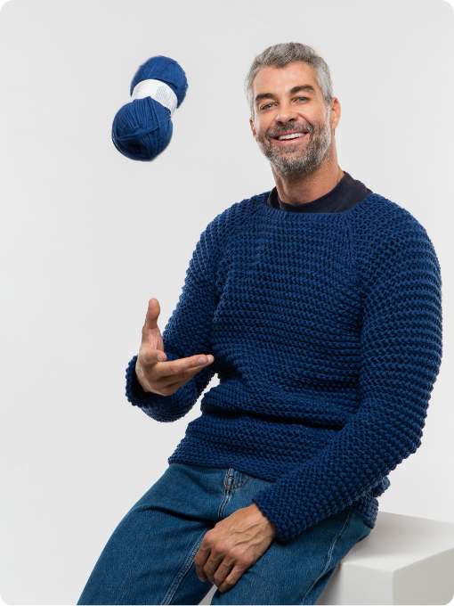 Suéter Masculino Cisne Style | Crochê