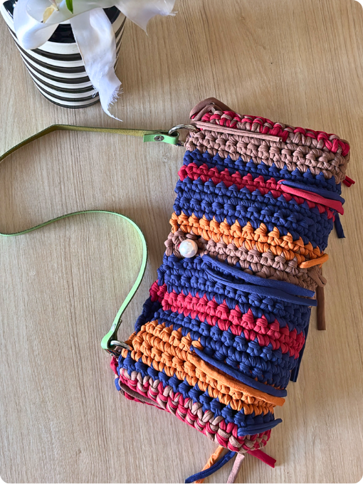 Bolsa Desconstruída | Cisne Atual | Crochê