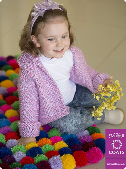 Tapete de Pompons Coloridos | Crochê