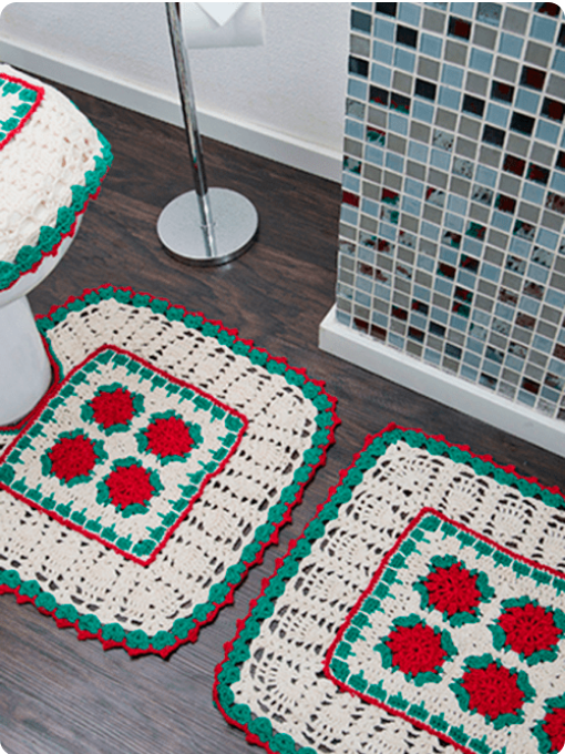 Jogo de Banheiro de Natal | Crochê