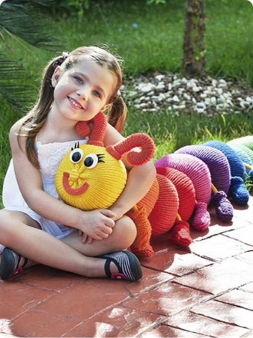 Centopeia Colorida | Crochê