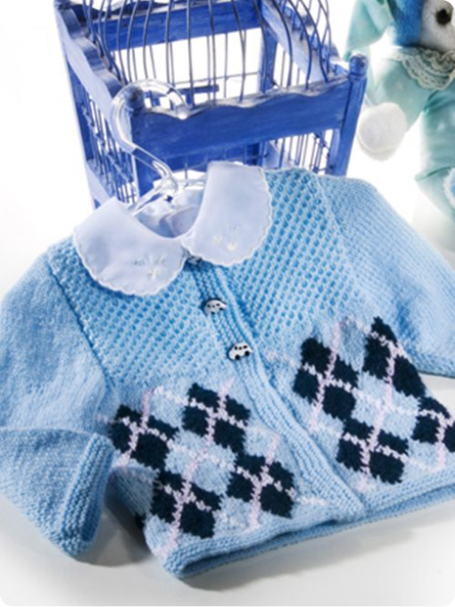 Casaquinho Xadrez | Crochê