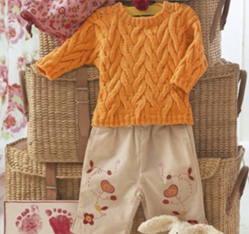 Blusa Infantil com Tranças | Tricô