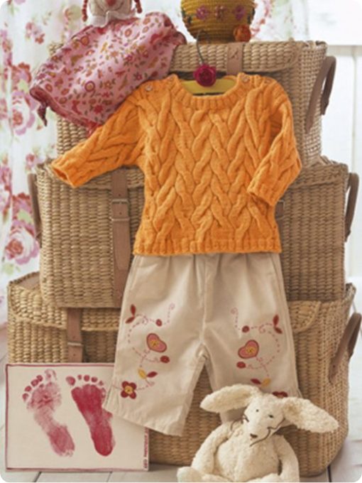 Blusa Infantil com Tranças | Tricô