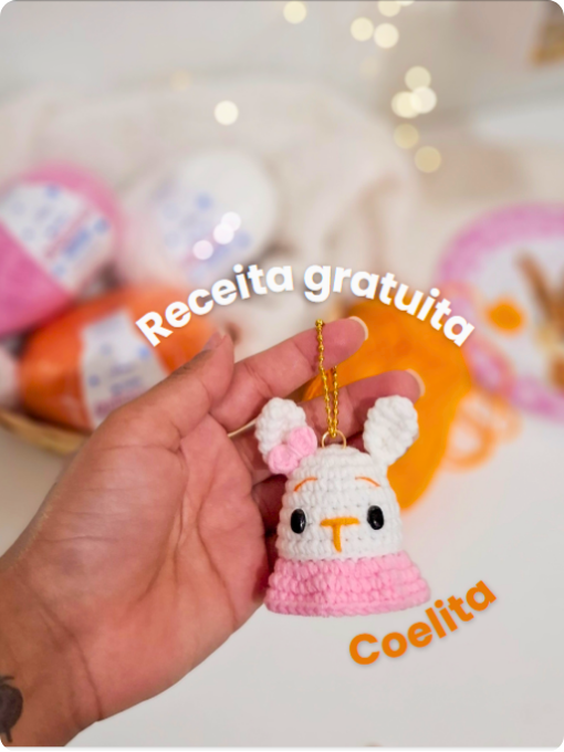 Chaveiro Coelita | Cisne Amigurumi Perfeito | Amigurumi