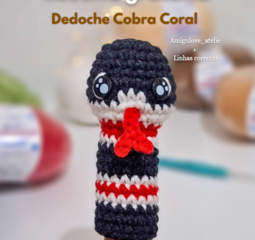 Dedoche Cobra Coral | Cisne Amigurumi Perfeito | Amigurumi