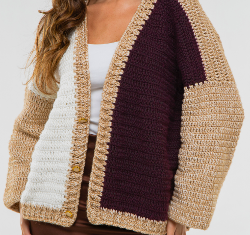 Cardigã | Cisne Ateliê | Crochê