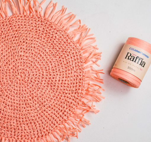 Sousplat Rústico | New Raffia | Crochê