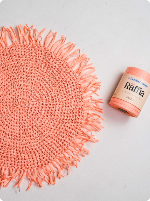 Sousplat Rústico | New Raffia | Crochê