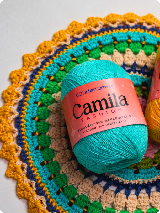 Sousplat Colorido | Camila Fashion | Crochê