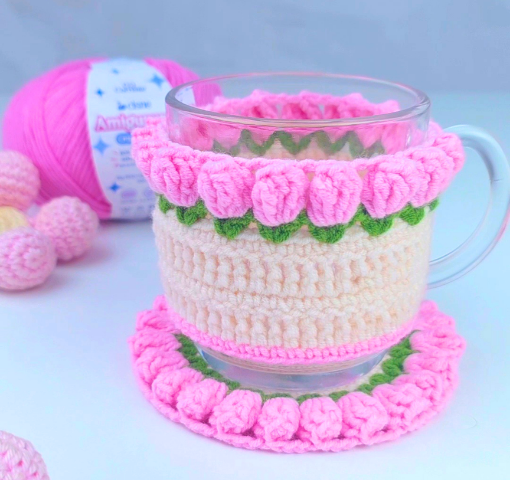 Capa de Caneca e Porta Copo | Cisne Amigurumi Perfeito | Crochê
