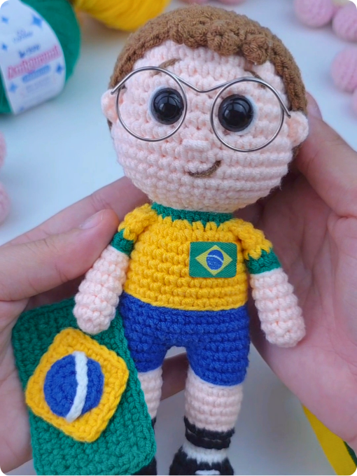 Garoto Torcedor | Cisne Amigurumi Perfeito | Amigurumi