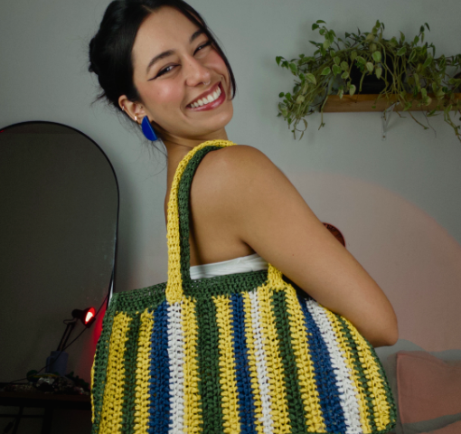 Bolsa Raffia Brasil | New Raffia | Crochê