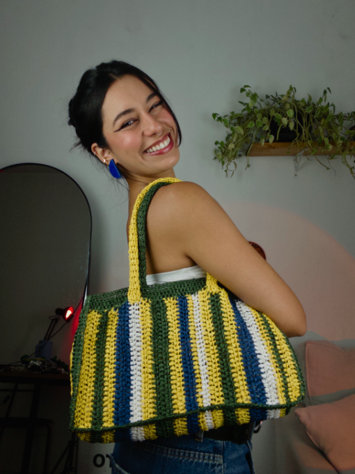 Bolsa Raffia Brasil | New Raffia | Crochê