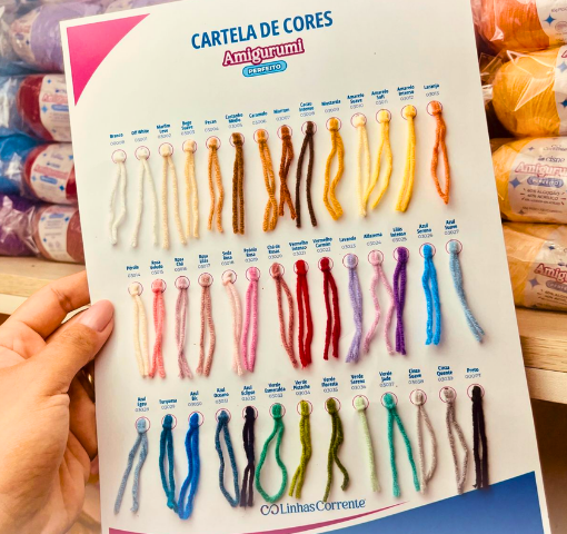 Base para Cartela de Cores | Cisne Amigurumi Perfeito