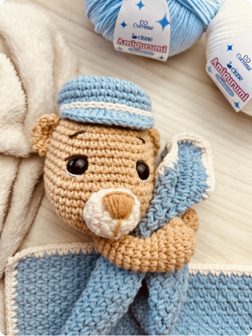 Boné | Cisne Amigurumi Perfeito | Amigurumi