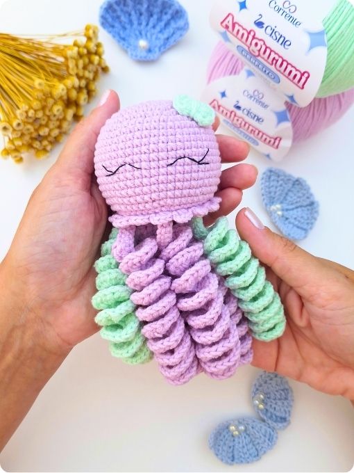 Polvo | Cisne Amigurumi Perfeito | Amigurumi