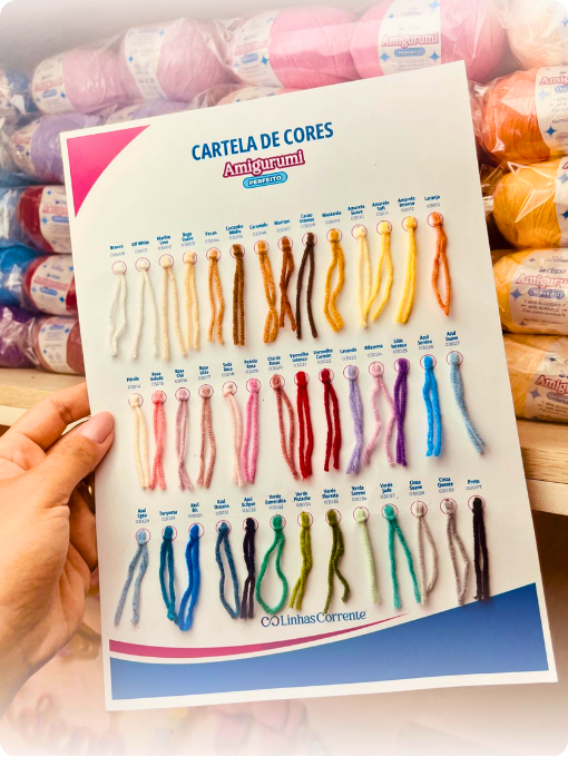 Base para Cartela de Cores | Cisne Amigurumi Perfeito
