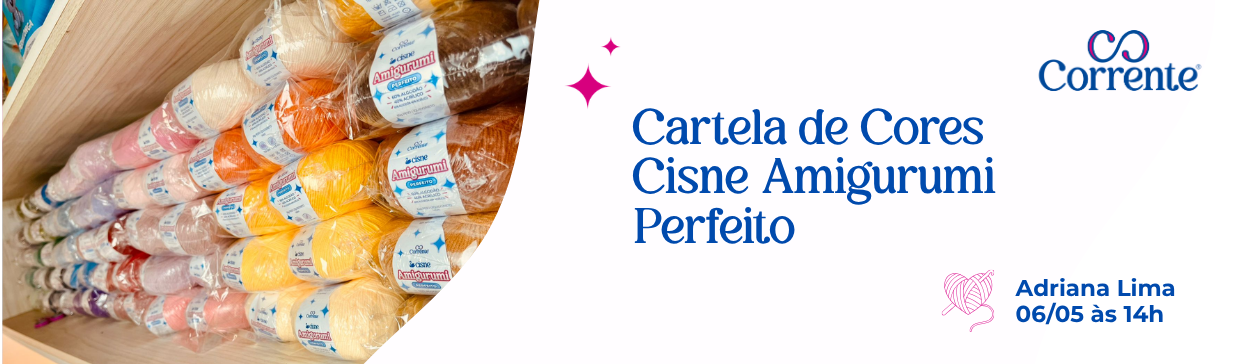 LIVE Cartela de Cores | Cisne Amigurumi Perfeito