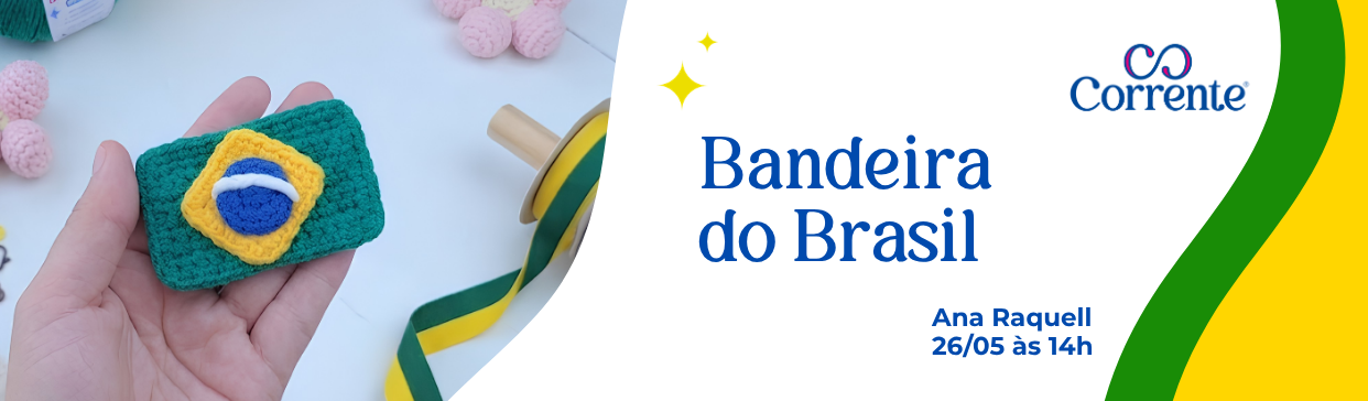 LIVE Bandeira do Brasil | Cisne Amigurumi Perfeito
