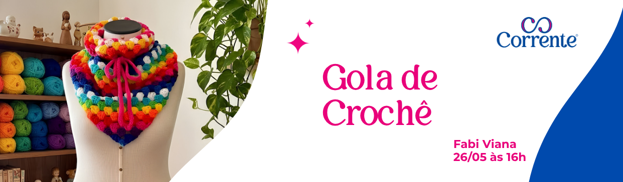 LIVE Gola de Crochê | Cisne Tudo