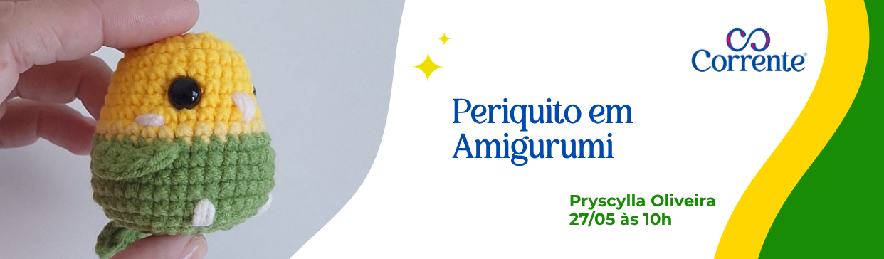 LIVE Periquito em Amigurumi | Cisne Amigurumi Perfeito