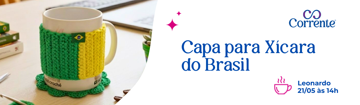 LIVE Capa para Xícara do Brasil | Cisne Natural Algodón 6 Cabos