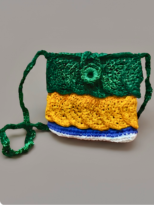 Bolsa Brasil | Raffia | Crochê