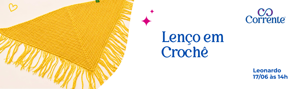 LIVE Lenço em Crochê | Leonardo